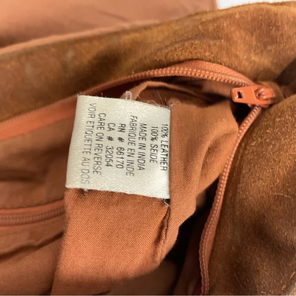 Vintage Suede Leather Fringed Shoulder Bag Boho - Picture 14 of 14